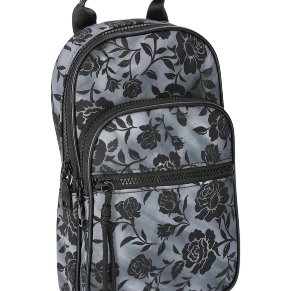 No Boundaries Handbags - Black Rose Sling Back